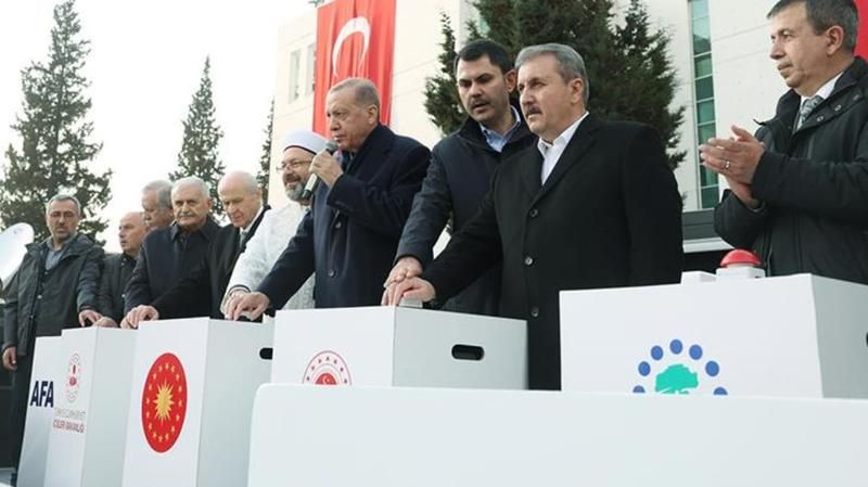 Depremin vurduğu illerde konutların temeli atıldı