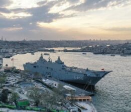 Ziyarete açılan TCG Anadolu’ya yoğun ilgi