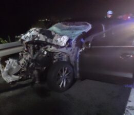 Bursa’da otoyolda feci kaza: 1 ölü 1 ağır yaralı!