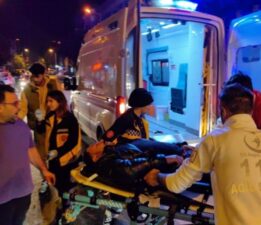 Lüks araç ile çarpışan sürücü ölümden döndü