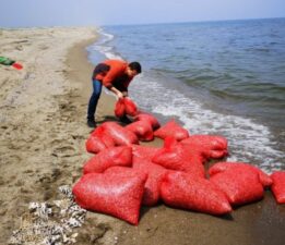 Mudanya’da 700 kilogram kum şırlanı ele geçirildi