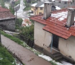 Bursa’da şiddetli dolu yağışı ürünleri vurdu!