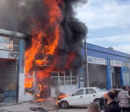 Bursa’da metal sanayide yangın!