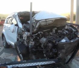 Bayram tatili yolunda feci kaza!