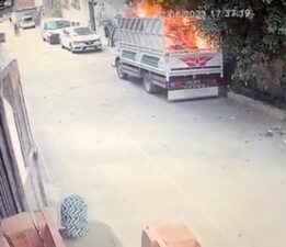 3 çocuğun oyunu kamyoneti kullanılamaz hale getirdi