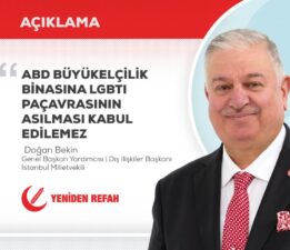 ABD Büyükelçilik binasına LGBTI paçavrasının asılması kabul edilemez!