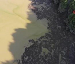 Su seviyesi tarihi zirveye ulaşan Hasanlar Barajı böyle görüntülendi