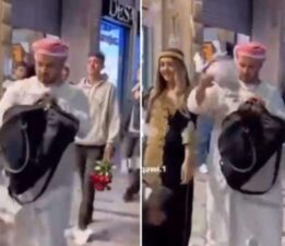 Taksim’de para saçmışlardı: 1 kişi gözaltına alındı!