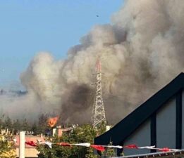 KESTEL’DE YANGIN ÇIKTI