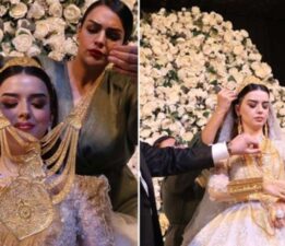 Ağırlığından hareket edemedi: Aşiret düğününde 7 kilo altın takıldı