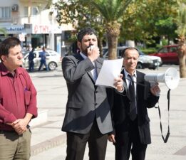 TURGUTLU’DA İKLİM KANUNUNA SERT PROTESTO!