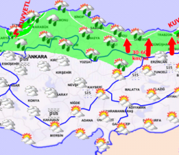 KUVVETLİ YAĞIŞ UYARISI