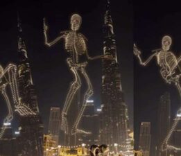 Sahte mi, yoksa gerçek mi? Gökyüzündeki ‘dev iskelet’ gündem oldu