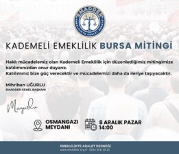 EMADDER Bursa’da Büyük Mitinge Hazırlanıyor!