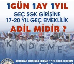 Emeklilikte Adaleti Arıyorlar! “Sizinleyiz!”