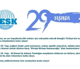 Emek, Demokrasi, Barış ve Laik Bir Yaşam Mücadelemizi Kararlılıkla Sürdüreceğiz!