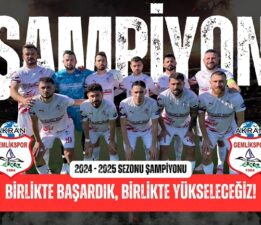 HALİS ÇELİK’TEN ŞAMPİYON GEMLİKSPOR’A TEBRİK