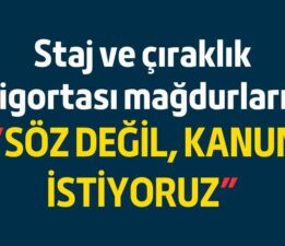 Gelecek Partisi Genel Başkanı Ahmet Davutoğlu’ndan Staj ve Çıraklık Mağdurlarına Destek