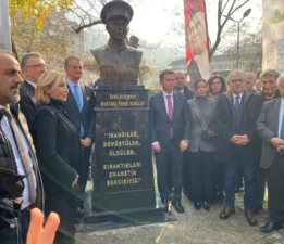 Cumhuriyetin devrim şehidi Kubilay’ın anısı, Yüzüncü Yıl Parkı’nda ölümsüzleştirildi