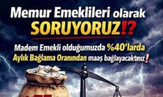 Memur Emeklilerine Seyyanen Artış Yansıtılmadı