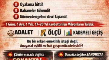 Şimşek: “Bu Düzen Değil, Açık Bir Adaletsizliktir”