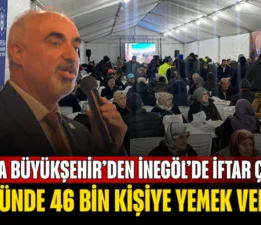 İnegöl’de 46 Bin Kişiye Yemek İkramı