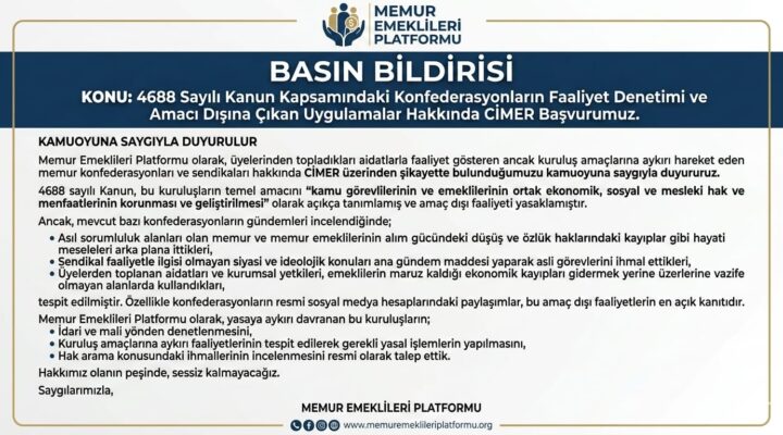 “Konfederasyonlar Asli Görevlerini Unuttu”