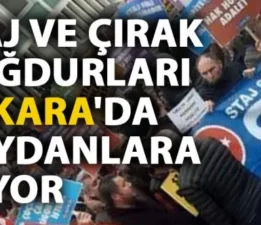 Staj ve Çıraklık Sigortası Mağdurları Ankara’ya Yürüyor