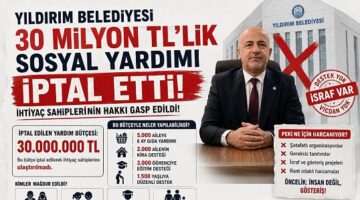 “Sosyal Belediyecilik Masalı Çöktü, Yıldırım’da Vatandaşın Hakkı Gasp Edildi”