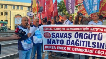 Bursa Şehreküstü Meydanı’ndan NATO Zirvesine Sert Tepki