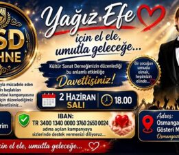 Kültür Sanat Derneğinin Etkinliği Yağız Efe’ye