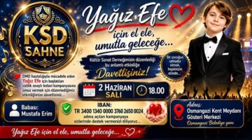Kültür Sanat Derneğinin Etkinliği Yağız Efe’ye