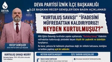 Kurtuluş Savaşı’nı Müfredattan Silemezsiniz