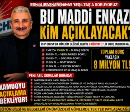 CHP Bursa’da Mali Tablo Tartışması Büyüyor: Devir Teslim, Borç ve Harcama Kalemleri Gündemde