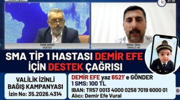 Tarık Şeker ile Kalemşor Programından Hayati Çağrı: SMA Hastası Demir Efe İçin Zaman Daralıyor