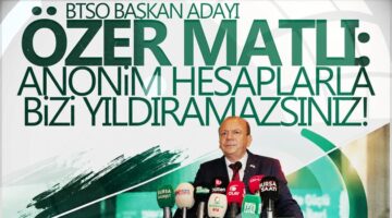 “Anonim hesaplarla, ısmarlama kokan yazılarla bizi yıldıramazsınız”