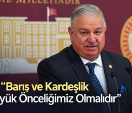 Doğan Bekin: “Barış ve kardeşlik en büyük önceliğimiz olmalıdır”
