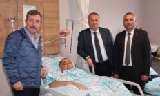 Hasan Toktaş’tan Mısırlıoğlu’na hastanede ziyaret