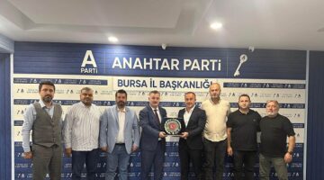 Anahtar Parti Bursa İl Başkanı Fikret Aslan, Şoförler Odası Heyetini Ağırladı