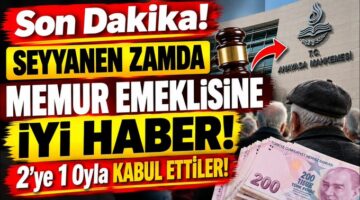 Memur emeklilerinin seyyanen zam davasında yeni gelişme: Gözler Anayasa Mahkemesi’nde